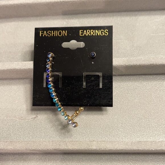 Lot of Baublebar & other earrings, star pin and several crawler earrings - Picture 7 of 7